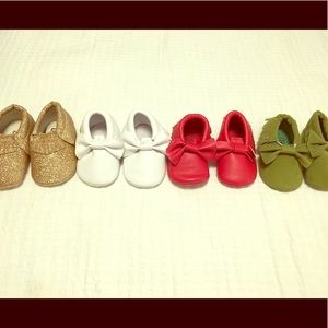 Baby moccasin shoes